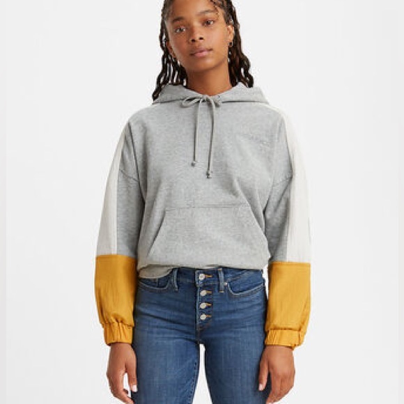 Levi’s Graphic Color Block Hoodie Pullover Sweater - Picture 1 of 16